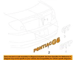 Gm Oem 05-06 G6 Trunk Lid Exterior Trim-nameplate 22689392. Fixed Price $69.97.