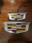 Gm Oem New Car Take Off 2025 Cadillac Escalade Front & Rear Crest Emblem Sets. Fixed Price $115.00.