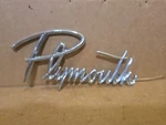 Vintage Plymouth Car Emblem Script #1902613 Belvedere Savoy Fury Suburban Oem. Fixed Price $59.99.