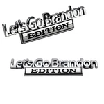 3PC Let's Go Brandon Edition Emblem Badges Fender Car Truck Redneck. Fixed Price $8.95.