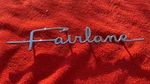 Emblem 1964 Ford Fairlane Badge Script C40B-16098-A Nice Oem. Fixed Price $89.00.