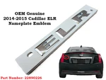 Oem 2014 2015 Cadillac Elr Chrome Nameplate Trunk Lid Emblem Badge Sign 2289022. Fixed Price $14.99.