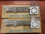 1975-80 Chevrolet Cheyenne 20 Truck Nos Gm New Fender Emblem 14016637 Pn 349687. Fixed Price $240.00.