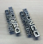 1978-1979 Ford Bronco Custom Nameplate Emblems Pair D8TB-98023A48-CW 47282. Fixed Price $35.99.