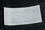 Mercedes Oem Daimler Signed Clear Windshield Glass Decal 0045847338. Fixed Price $13.59.