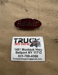 Peterbilt Oem New 3" Red Oval Emblem Badge Logo Nameplate Insignia Used 20-19281. Fixed Price $75.00.