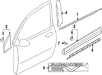 Genuine Mitsubishi Door Emblem 62890W020P. Fixed Price $53.78.