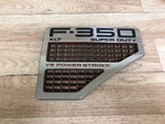 Ford F350 F-350 Right Side Fender Logo Emblem Symbol Super Duty Badge 08-10. Fixed Price $51.00.