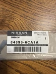 Genuine Nissan "sv" Nameplate 2019-2023 Altima P/n: 84896-6CA1A. Fixed Price $79.99.