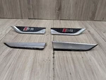 18-24 Oem Audi S5 Sportback Front Left Right Fender Emblem Black/silver Set. Fixed Price $184.95.