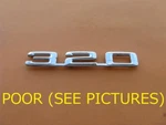 Bmw 320 Rear Trunk Emblem Logo Badge Symbol Sign 51141869972 Used A43624. Fixed Price $20.00.