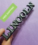 BIN39 Vint Lincoln Emblem Script Badge D5VB-60425500-AA Metal Pin 3.5 Inches. Fixed Price $13.99.
