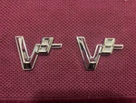 1958 1959 Gmc Truck Fender V8 Emblems New Chrome Part #2362169. Fixed Price $265.00.