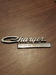 1971 Charger Dodge Division Mopar #3570035 Trunk Nameplate Emblem. Fixed Price $71.00.