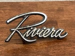 1970 Buick "riviera" Sail Panel Emblem (part #87-91136). Fixed Price $14.99.