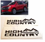 2PCS Gloss Black High Country Emblem Fit 2021+ Chevrolet Tahoe Suburban 84719528. Fixed Price $44.84.