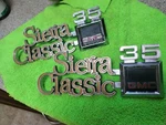 1973 80 Chevy Truck Sierra Classic 35 Emblems Badges Trim Vintage Original. Fixed Price $325.00.