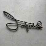 1957-60 Imperial Fender Script Emblem Chrysler Crown Limousine 392 Hemi 58 59. Fixed Price $99.99.