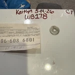 Gm Part # 3688003 Nos 1970 - 1972 Oldsmobile Cutlass 442 F85 Front Fender Washer. Fixed Price $18.00.