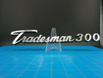 Mopar Dodge Tradesman 300 Script Emblem Badge Oem 2956458 Chrysler Vintage 1970S. Fixed Price $25.19.