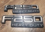 1992-1996 Ford F250 Heavyduty Fender Emblems Fomoco Oem. Fixed Price $47.00.