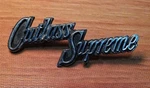 Vtg Cutlass Supreme Emblem Prong 2.75" Metal Oldsmobile. Fixed Price $29.00.