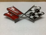 Gm 1968-1972 Corvette Crossed-flags Nose Emblem 3912706 Oem. Fixed Price $79.99.