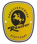 Porsche 356 1960 - 1963 Small Reutter Badge 644.723.004.00. Fixed Price $47.01.