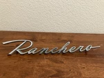1960-65 Ford Ranchero Script Emblem Trim Chrome Nameplate Vintage Oem. Fixed Price $35.00.