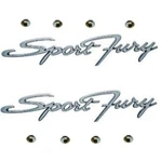 Fender Name Plates W/nuts For 1965-1966 Plymouth Sport Fury C-body. Fixed Price $87.88.