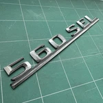 Mercedes Emblem Lettering 560 Sel Chrome W126 Type Sign Plastic. Fixed Price $149.55.