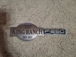 2003-2007 Ford F250 King Ranch Lh Front Driver Side Fender Emblem. Fixed Price $30.00.