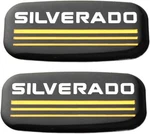2X Yellow For 99-07 Silverado Cab Emblem Badge Side Roof Pillar Decal Plate. Fixed Price $13.49.
