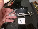 Vintage 1953 54 Studebaker Starliner Commander Emblem Script Oem 299589. Fixed Price $45.00.