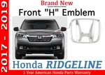 Genuine Oem Honda Ridgeline Front Grille Emblem 2017 2019 75700-T3V-J00. Fixed Price $49.02.