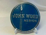 Mcm Retro Plaque "john Wood Merion" Boat Automobile Grille Badge Emblem Blue. Fixed Price $29.95.