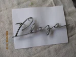 Used 1955 Plymouth Plaza Diecast Metal Rear Quarter Panel Emblem-pt 1599450. Fixed Price $9.00.