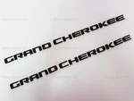 New 2PCS Kits Matte Black Grand Cherokee 3D Letters Emblems Nameplate Jeep Badge. Fixed Price $38.98.