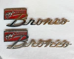 Original 1966-1977 Ford Bronco Sport Fender Emblem C6TB-16B114-A 5744 Pair. Fixed Price $110.00.