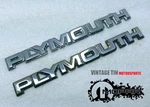 Oem Mopar "plymouth" 1984 - 90 Chrome Emblem 9.5 Inches 4328117 (adhesive) Qty. Fixed Price $10.99.