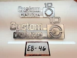 Oem 1975 - 1980 Front Fender "custom Deluxe 10" Emblem Set Squarebody 349682 Gm. Fixed Price $84.95.