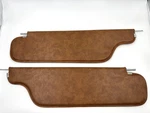 Saddle Brown Tan Sunvisor Set For 1966 Pontiac Star Chief 2DR Hardtop. Fixed Price $109.90.