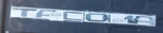 New Unbranded Toyota Tacoma Tailgate Badges Emblems Large Letter. Fixed Price $13.50.