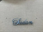 1976-84 Cadillac "sedan" Emblem-rear Quarter Panel;used In Good Cond:gm# 9691394. Fixed Price $15.00.