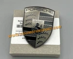 Genuine Porsche 992 Macan Panamera Taycan "turbonite" Hood Crest Emblem. Fixed Price $239.00.