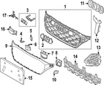 Genuine Audi Emblem 8MA-853-605-A-90A. Fixed Price $82.54.
