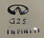 2008-2015 Infiniti Rear Trunk Deck Lid Chrome Emblem Set Complete. Fixed Price $20.00.