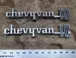 (2) 1971 1972 1973 1974 1975 1976 Chevy Van 10 Emblem Oem Chevrolet 3970871. Fixed Price $179.97.