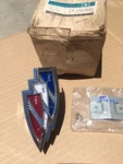 1970 Buick Skylark 350 Custom Nos Front Center Grille Emblem Ornament Tri-shield. Fixed Price $325.00.