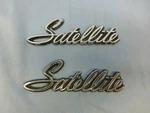 1971-1974 Fender Quarter Trunk "satellite" Script Emblems 3505020 Pair. Fixed Price $19.95.